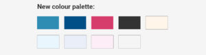Sapiego brand new colour palette