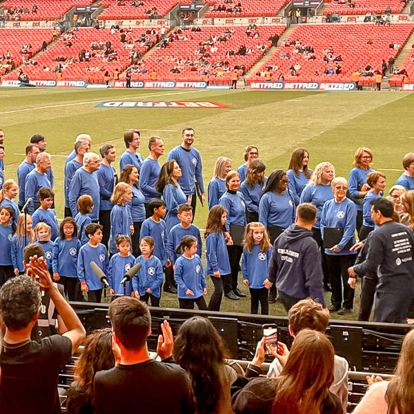 Just right after the performance on the pitch of Wembley Stadium - we successfully did it! :)