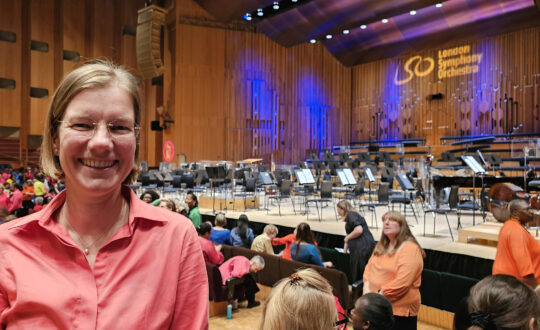 Preparing for rehearsal before the LSO Symphonic Gospel Concert at the Barbican