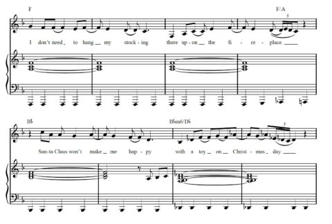 Mariah Carey - All I want for christmas sheet music